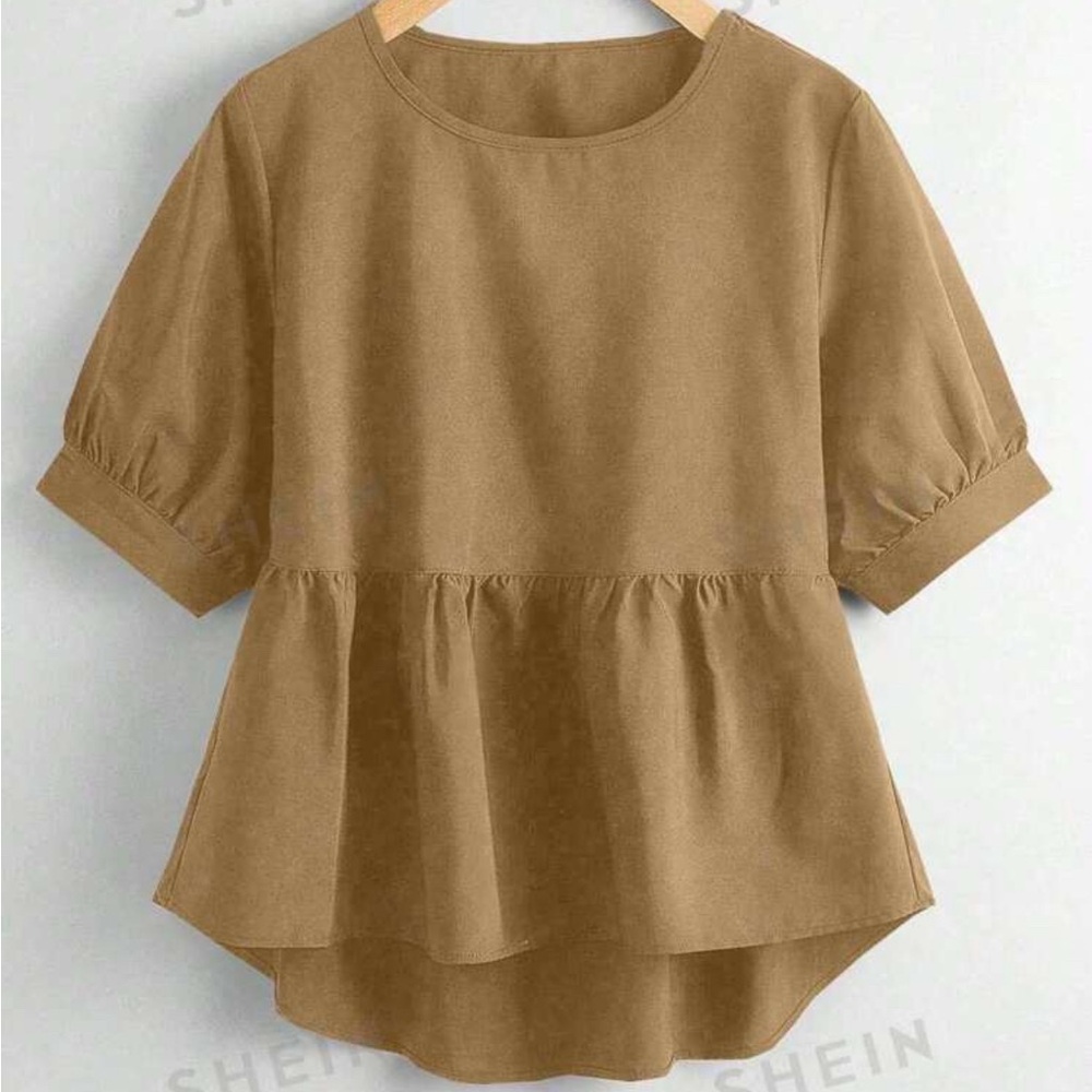 high low peplum top